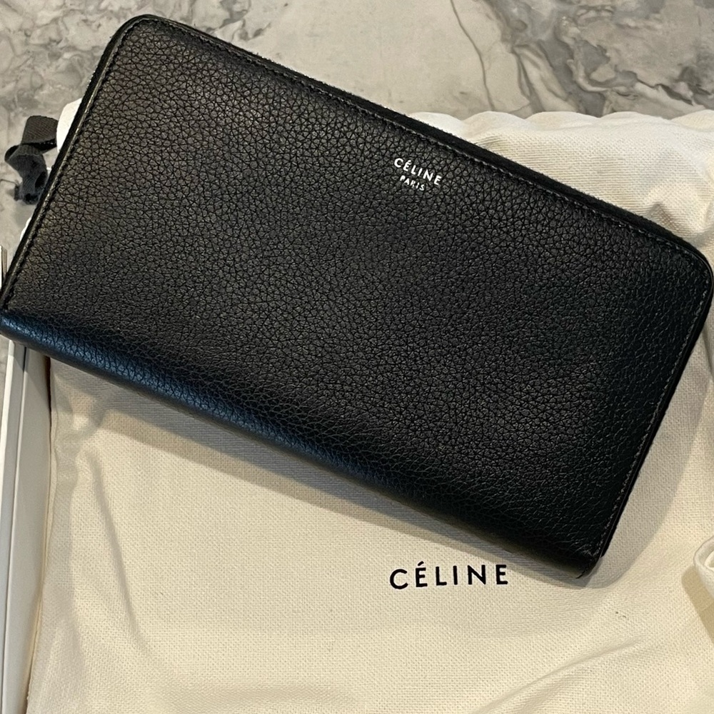 Céline Continental Wallet Black